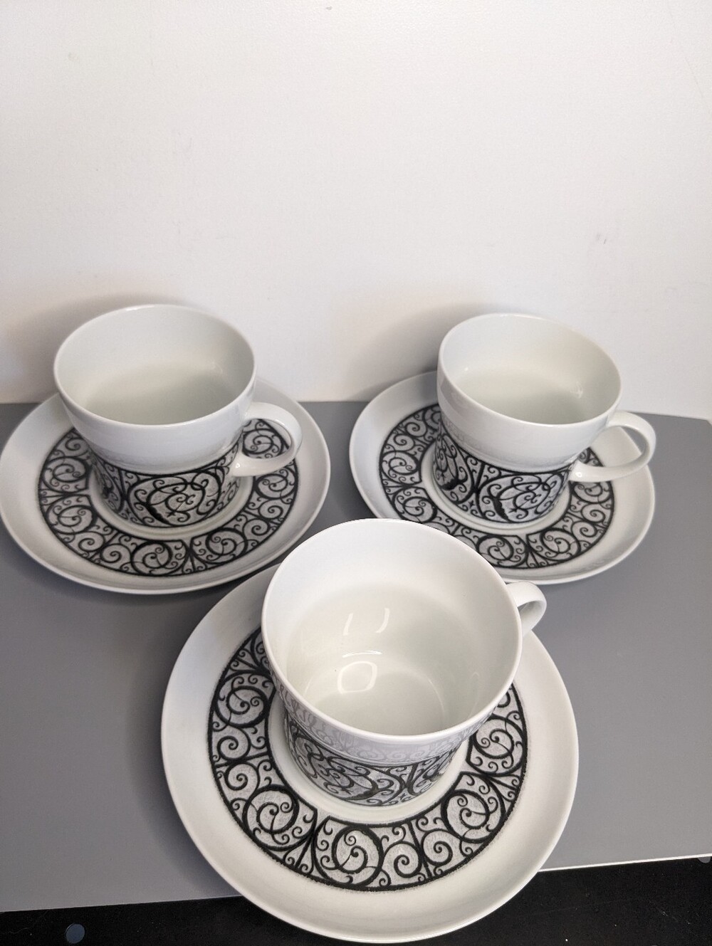 VTG Noritake Esperanza 6924 cups and saucers set 3 from the 1990s Japan